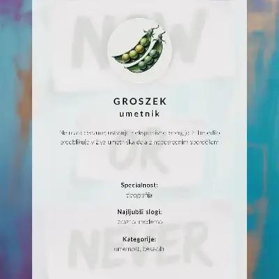 Stenski plakat z navdihujočim besedilom dinamične barve s sodobnim pridihom
