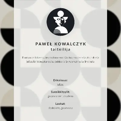 Premium stenski plakat z motivom harmonije geometrijskih oblik v minimalističnem modernem slogu