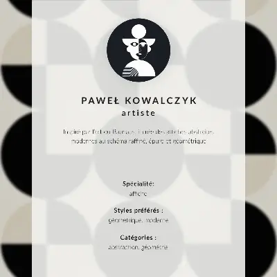 Premium stenski plakat z motivom harmonije geometrijskih oblik v minimalističnem modernem slogu