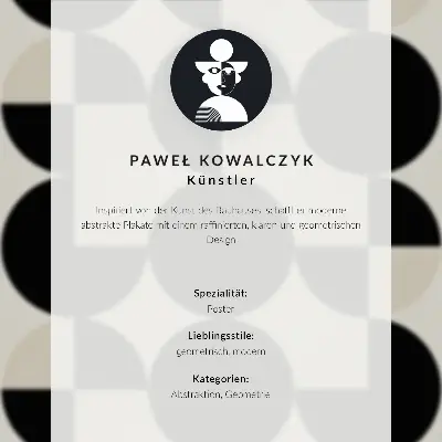 Premium stenski plakat z motivom harmonije geometrijskih oblik v minimalističnem modernem slogu