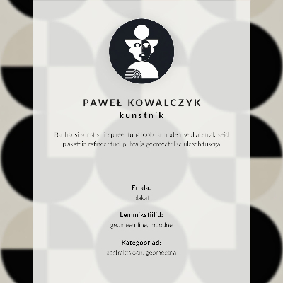 Premium stenski plakat Geometrijske oblike harmonija modernost minimalizem