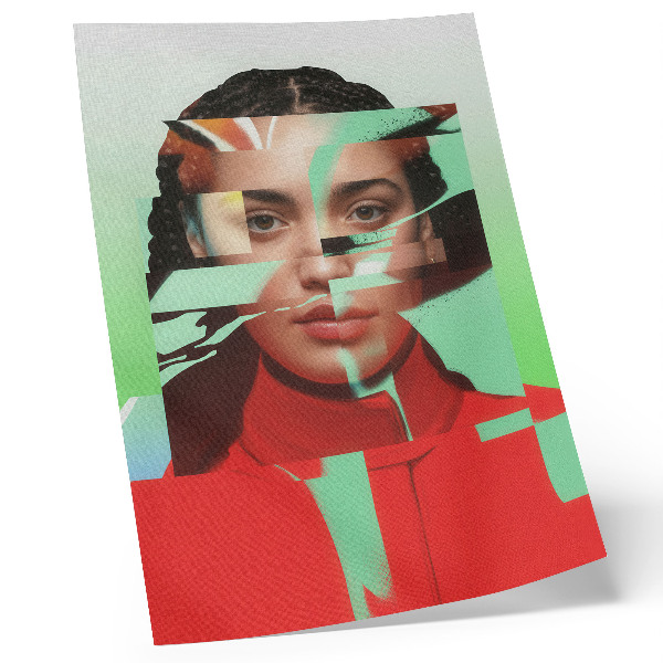 Premium stenski plakat Fragmentiran pogled na moderno pop art