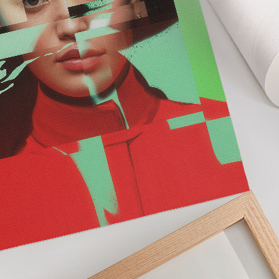 Premium stenski plakat Fragmentiran pogled na moderno pop art