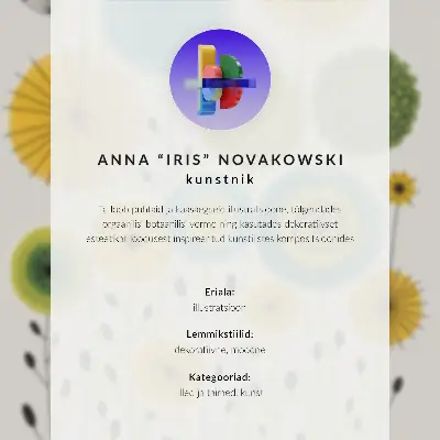 Umetniški tisk na platno barvite abstraktne oblike v modernem slogu