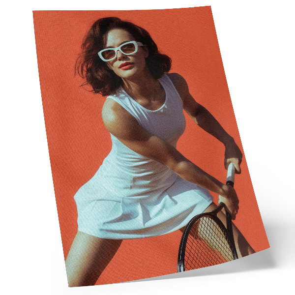 Premium stenski plakat Figura v gibanju na živem ozadju