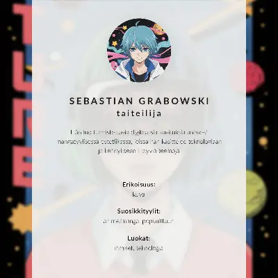 Eleganten plakat za dnevno sobo s sodobno vesoljsko temo ženske v virtualni resničnosti