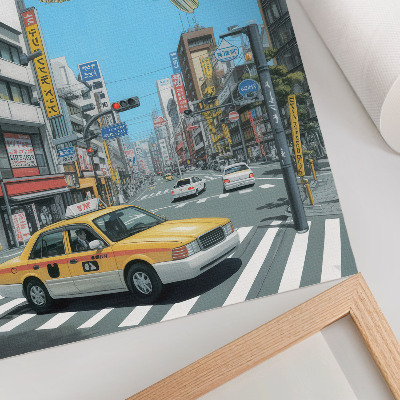 Plakat Urbani nadrealizem riba moderna ulica