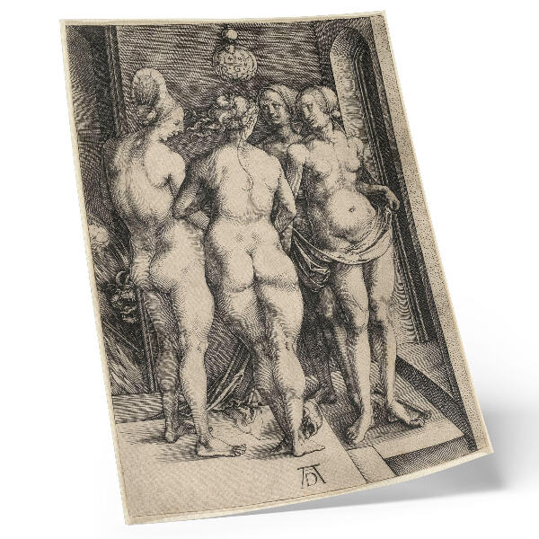 Plakat Štiri gole ženske, Albrecht Dürer