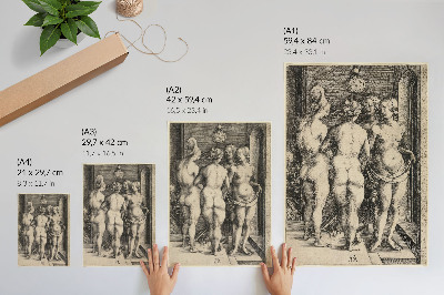 Plakat Štiri gole ženske, Albrecht Dürer