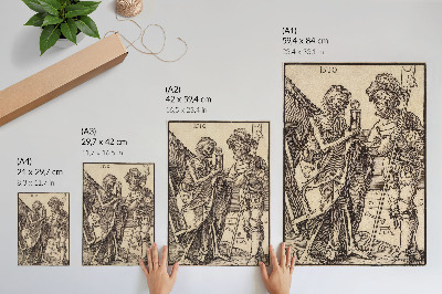 Premium stenski plakat Smrt in Lansquenet (1510) Albrechta Dürerja
