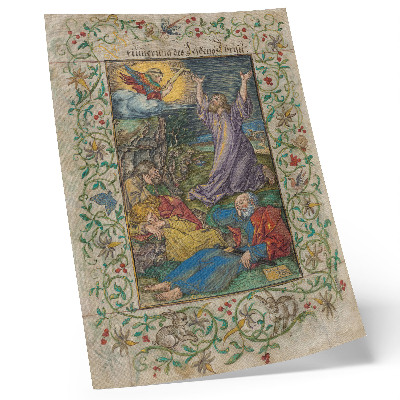Plakat Kristus na Oljski gori (1508 in 1580), delo Albrechta Dürerja in Georga Macka starejšega