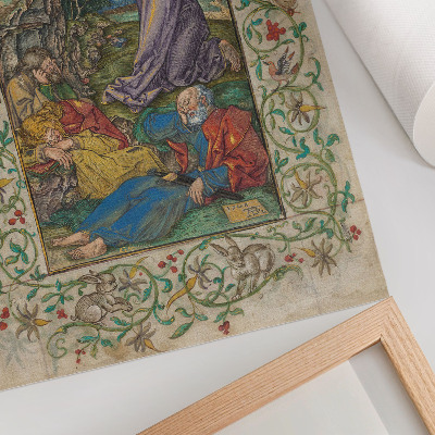 Plakat Kristus na Oljski gori (1508 in 1580), delo Albrechta Dürerja in Georga Macka starejšega