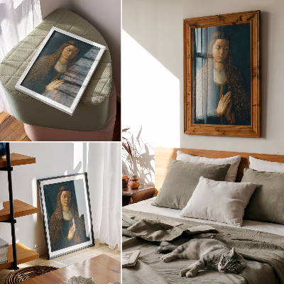 Premium stenski plakat Portret mlade ženske z razpuščenimi lasmi, 1497, Albrecht Dürer