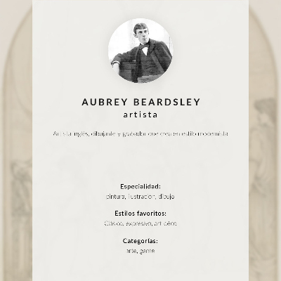 Umetniški tisk na platno Panel Aubrey Vincent Beardsley