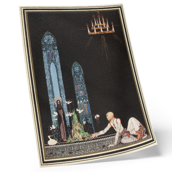 Eleganten plakat za dnevno sobo Ilustracija Kay Nielsen za knjigo 