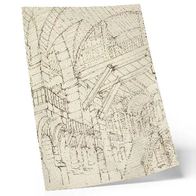 Arhitekturne študije Giovanni Battista Piranesi eleganten plakat za dnevno sobo