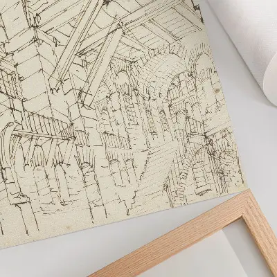 Arhitekturne študije Giovanni Battista Piranesi eleganten plakat za dnevno sobo