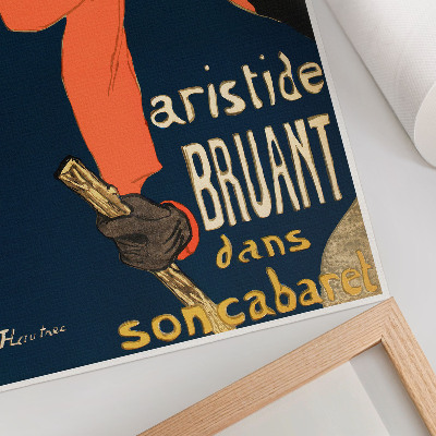 Umetniški tisk na platno Ambasadorji Aristida Bruanta v sonskem kabaretu 1892, tisk visoke ločljivosti Henrija de Toulouse-Lautreca