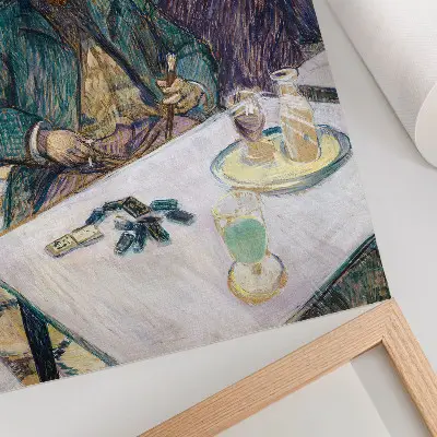 Umetniški tisk na platno slika G. Boileau v kavarni iz leta 1893 avtorja Henrija de Toulouse-Lautreca v visoki ločljivosti