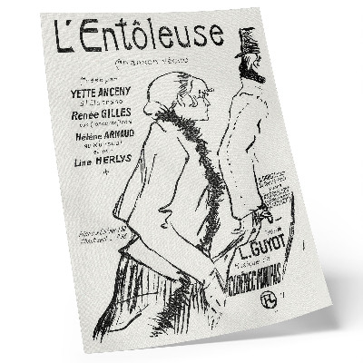 Eleganten plakat za dnevno sobo Ubogi sprehajalec po ulici! (1893), gravura Henrija de Toulouse-Lautreca