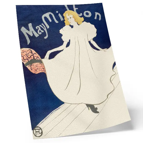 Plakat visokoločljivostni odtis dela Maj Milton iz leta 1895 avtorja Henrija de Toulouse-Lautreca