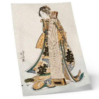 Plakat japonski motiv Hokusai 1760-1849 v starinskem slogu ukiyo-e