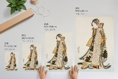 Plakat Japonski Hokusai (1760-1849) v starinskem slogu ukiyo-e