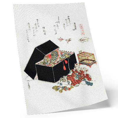 Umetniški tisk na platno Hokusajeva japonska škatla za nakit (1822)