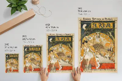 Plakat Sanje (1891) avtorja Théophila Alexandra Steinlena