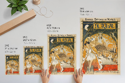 Plakat Sanje (1891) Théophila Alexandra Steinlena