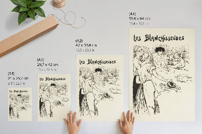 Umetniški tisk na platno Les Blanchisseuses – Théophile Alexandre Steinlen