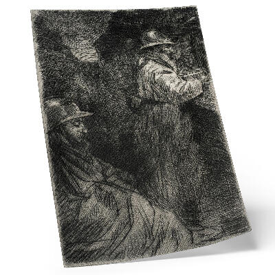 Premium stenski plakat V vojašnici – Théophile Alexandre Steinlen