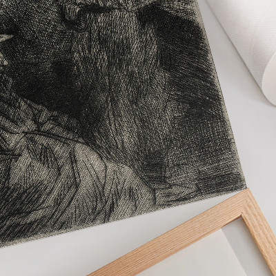 Premium stenski plakat V vojašnici – Théophile Alexandre Steinlen