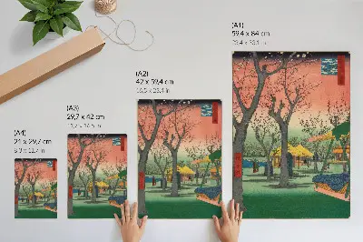 Premium stenski plakat vrt sliv Kamata iz umetniškega inštituta Minneapolis