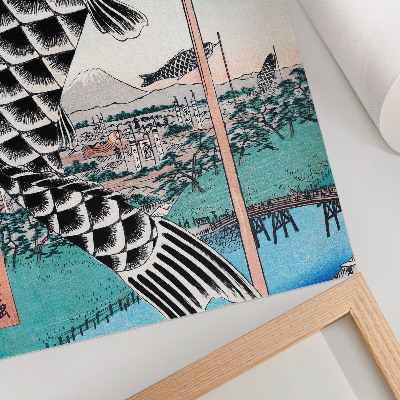 Plakat Utagawa Hiroshige Suidobashi in Surugadai Bridge (1857)