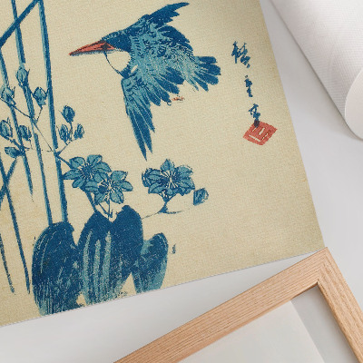 Plakat Kingfisher and monochory Utagawa Hiroshige