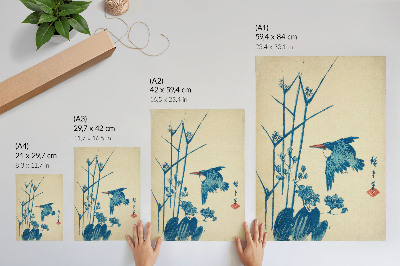 Plakat Kingfisher and monochory Utagawa Hiroshige