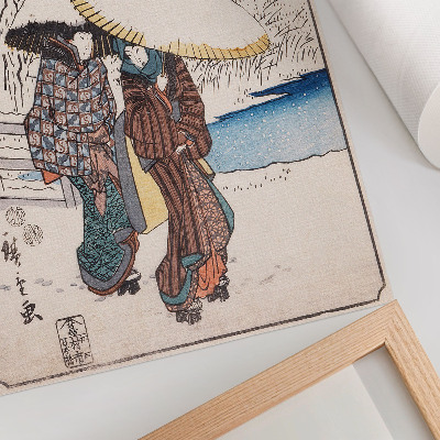 Umetniški tisk na platno Fujisawa avtorja Utagawa Hiroshige