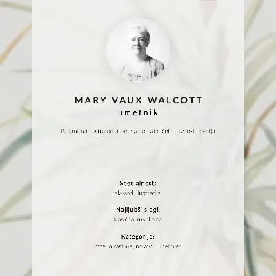Umetniški tisk na platno Divji ananas (Tillandsia fasciculata) avtorice Mary Vaux Walcott iz leta 1921