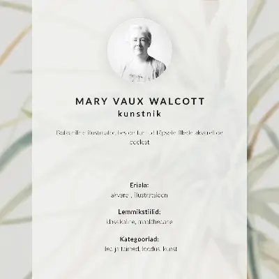 Umetniški tisk na platno Divji ananas (Tillandsia fasciculata) avtorice Mary Vaux Walcott iz leta 1921