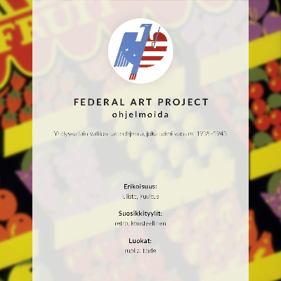 Plakat Sadna trgovina (1936) – avtor Federal Art Project
