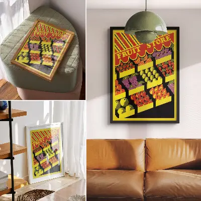 Plakat Sadna trgovina iz leta 1936 avtorja Federal Art Project