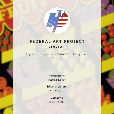 Plakat Sadna trgovina (1936) – avtor Federal Art Project