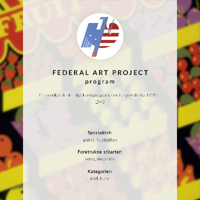 Plakat Sadna trgovina (1936) – avtor Federal Art Project