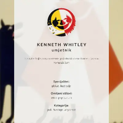 Stenski plakat Nekoč pred davnimi časi avtorja Kennetha Whitleyja iz leta 1936 vrhunski kakovostni tisk