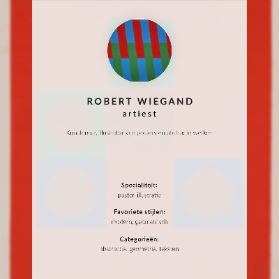 Umetniški tisk na platno Plakat za razstavo Roberta Wieganda (1965)