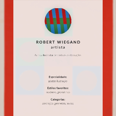 Umetniški tisk na platno Plakat za razstavo Roberta Wieganda (1965)