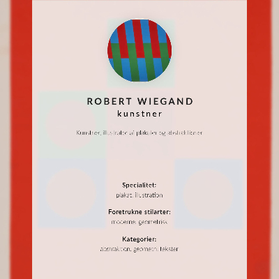 Umetniški tisk na platno Plakat za razstavo Roberta Wieganda (1965)