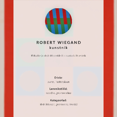 Umetniški tisk na platno Plakat za razstavo Roberta Wieganda (1965)