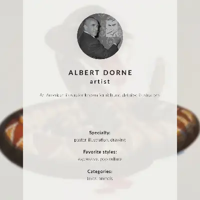 Premium stenski plakat z motivom kače iz leta 1944, delo Alberta Dornea